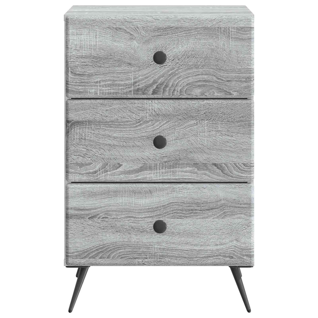 Armadio da Notte con cassetto Grigio Sonoma 43 x 41 x 66,5 cm