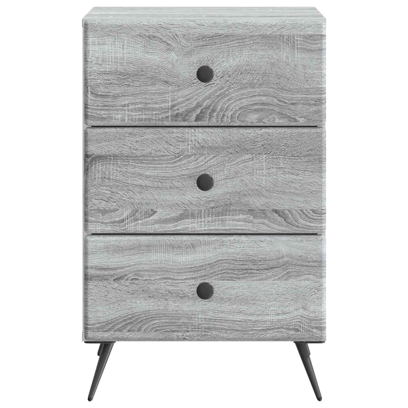 Armadio da Notte con cassetto Grigio Sonoma 43 x 41 x 66,5 cm