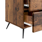 Armadio da Notte con cassetto Legno antico 43 x 41 x 66,5 cm