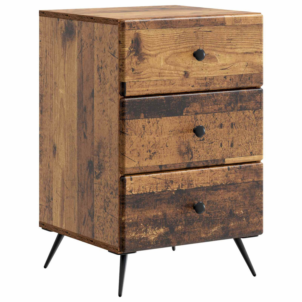 Armadio da Notte con cassetto Legno antico 43 x 41 x 66,5 cm