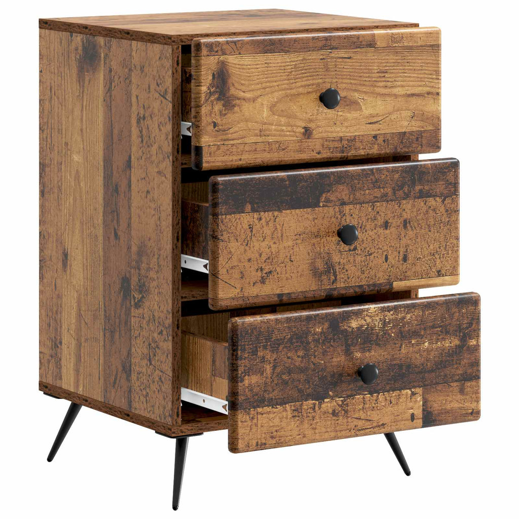 Armadio da Notte con cassetto Legno antico 43 x 41 x 66,5 cm