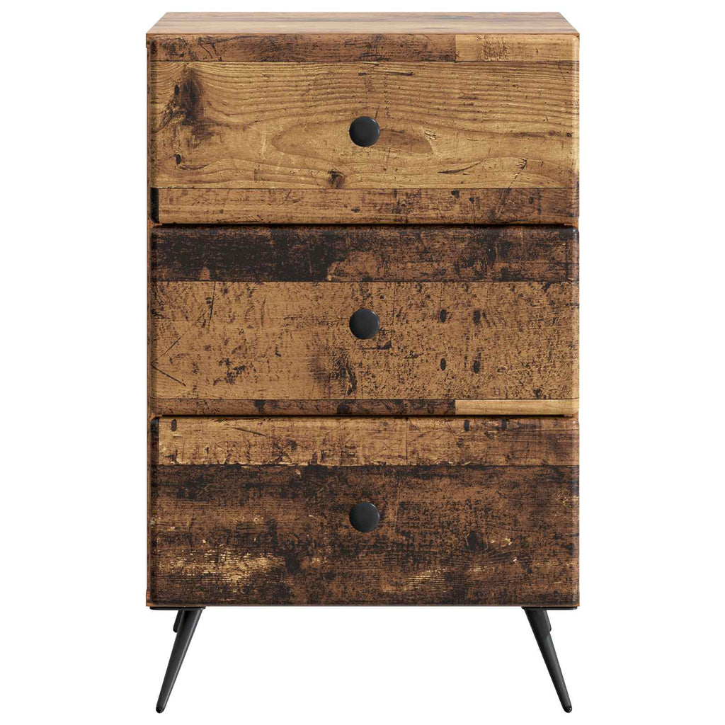 Armadio da Notte con cassetto Legno antico 43 x 41 x 66,5 cm