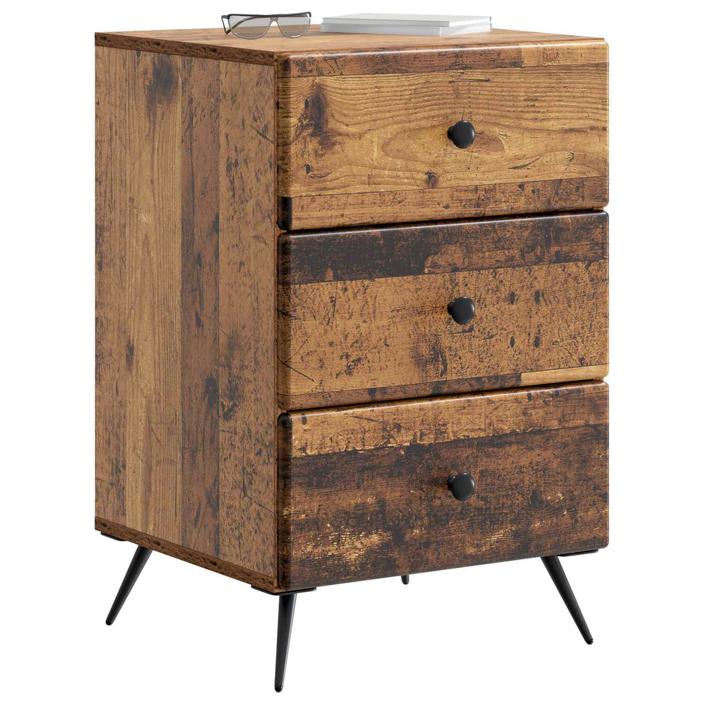 Armadio da Notte con cassetto Legno antico 43 x 41 x 66,5 cm