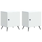 Armadio da Notte 2 pcs Bianco 43 x 34,5 x 50 cm