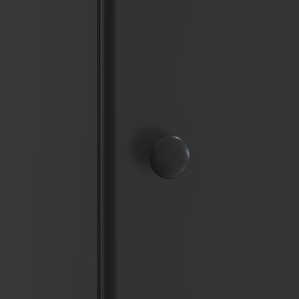 Armadio da Notte Nero 43 x 34,5 x 50 cm Legno ingegnerizzato
