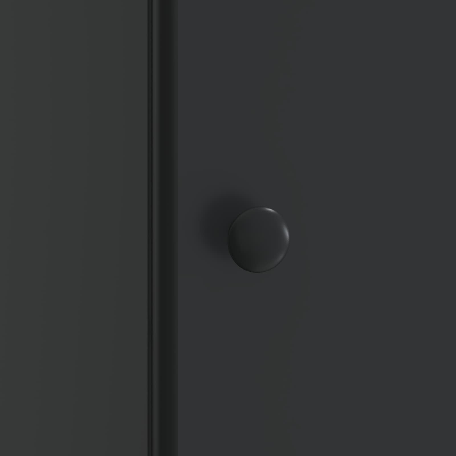 Armadio da Notte Nero 43 x 34,5 x 50 cm Legno ingegnerizzato