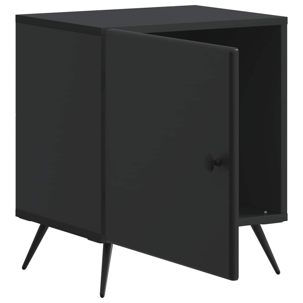 Armadio da Notte 2 pcs Nero 43 x 34,5 x 50 cm