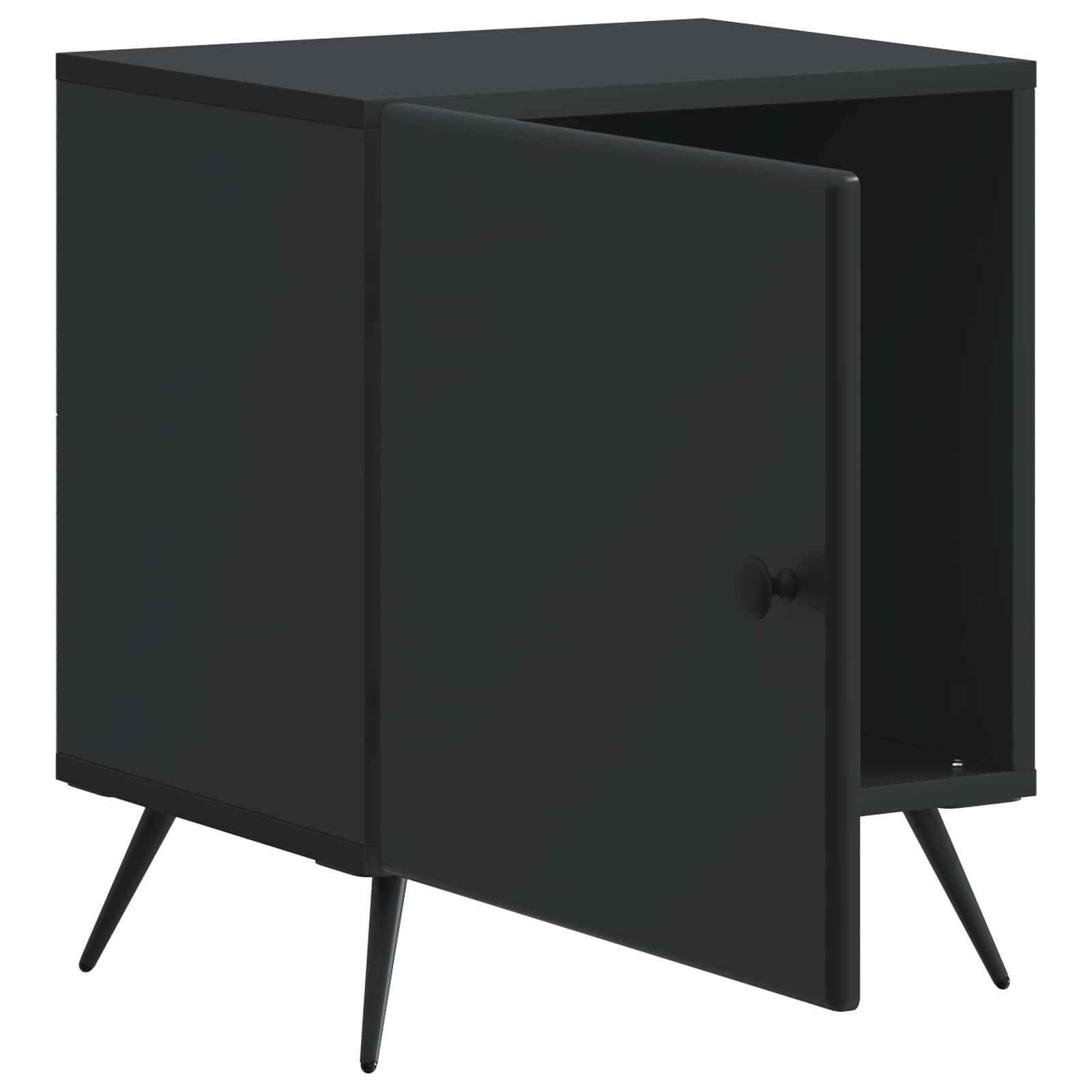 Armadio da Notte 2 pcs Nero 43 x 34,5 x 50 cm