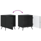 Armadio da Notte 2 pcs Nero 43 x 34,5 x 50 cm