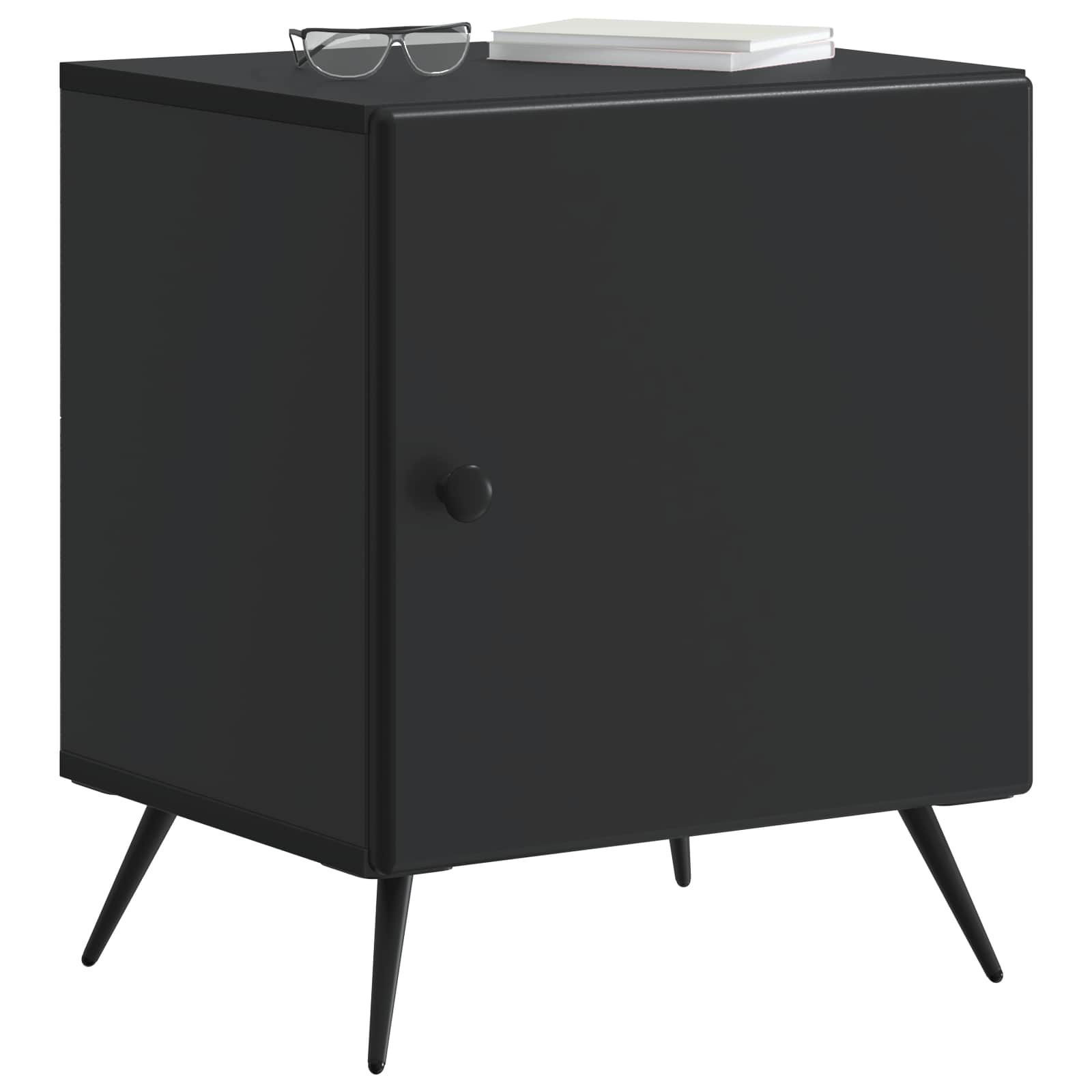 Armadio da Notte 2 pcs Nero 43 x 34,5 x 50 cm