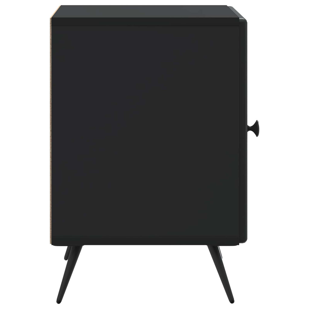 Armadio da Notte 2 pcs Nero 43 x 34,5 x 50 cm