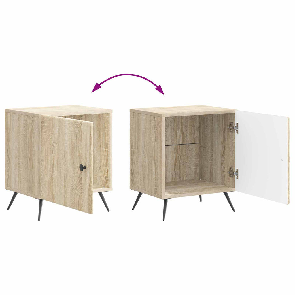 Armadio da Notte Rovere Sonoma 43 x 34,5 x 50 cm