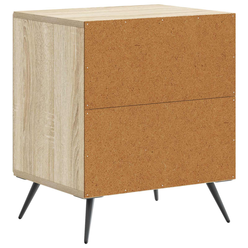 Armadio da Notte 2 pcs Rovere Sonoma 43 x 34,5 x 50 cm