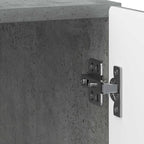 Armadio da Notte 2 pcs Grigio Cemento 43 x 34,5 x 50 cm