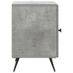 Armadio da Notte 2 pcs Grigio Cemento 43 x 34,5 x 50 cm