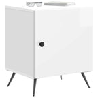 Armadio da Notte 2 pcs Bianco Lucido 43 x 34,5 x 50 cm