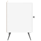 Armadio da Notte 2 pcs Bianco Lucido 43 x 34,5 x 50 cm