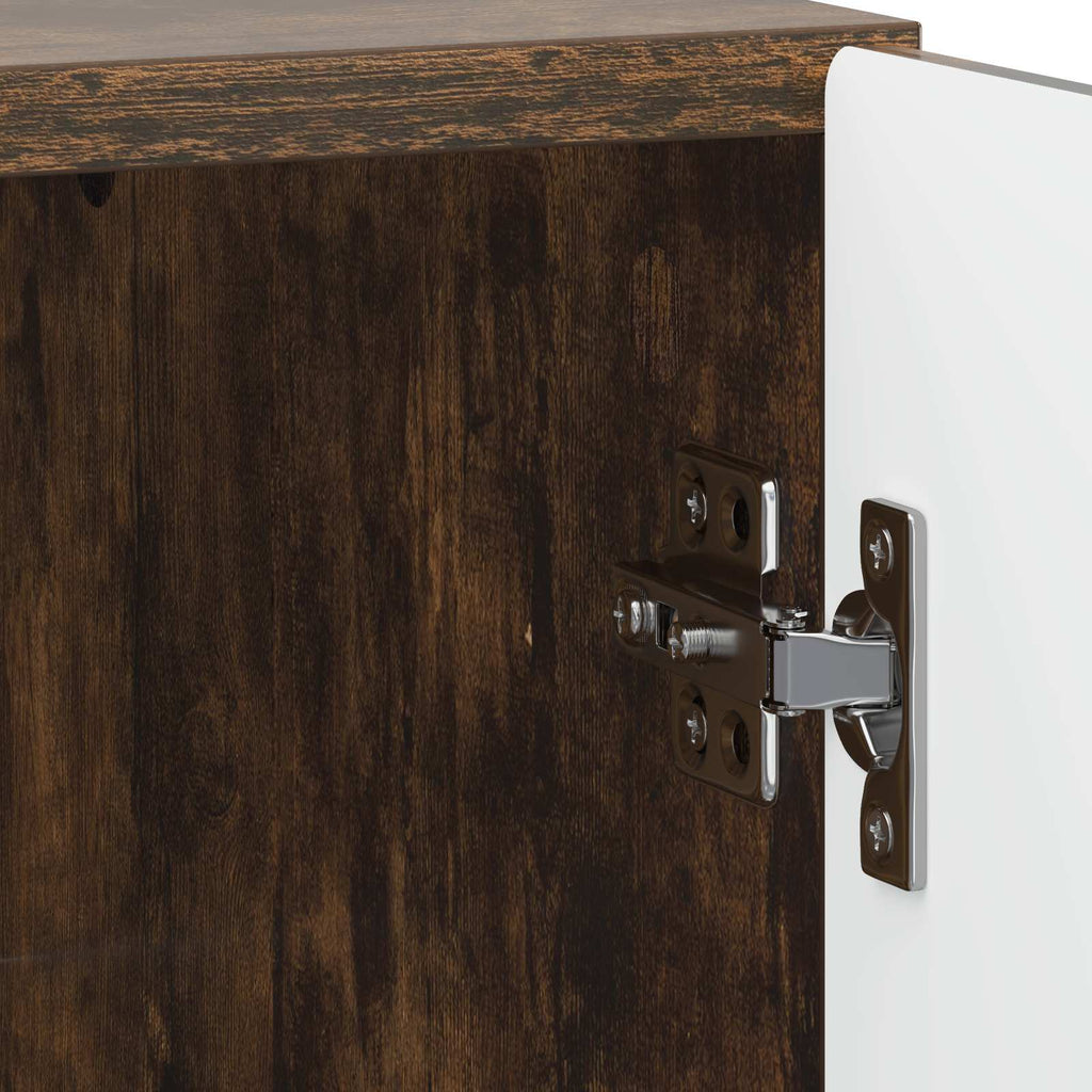 Armadio da Notte Rovere Fumo 43 x 34,5 x 50 cm