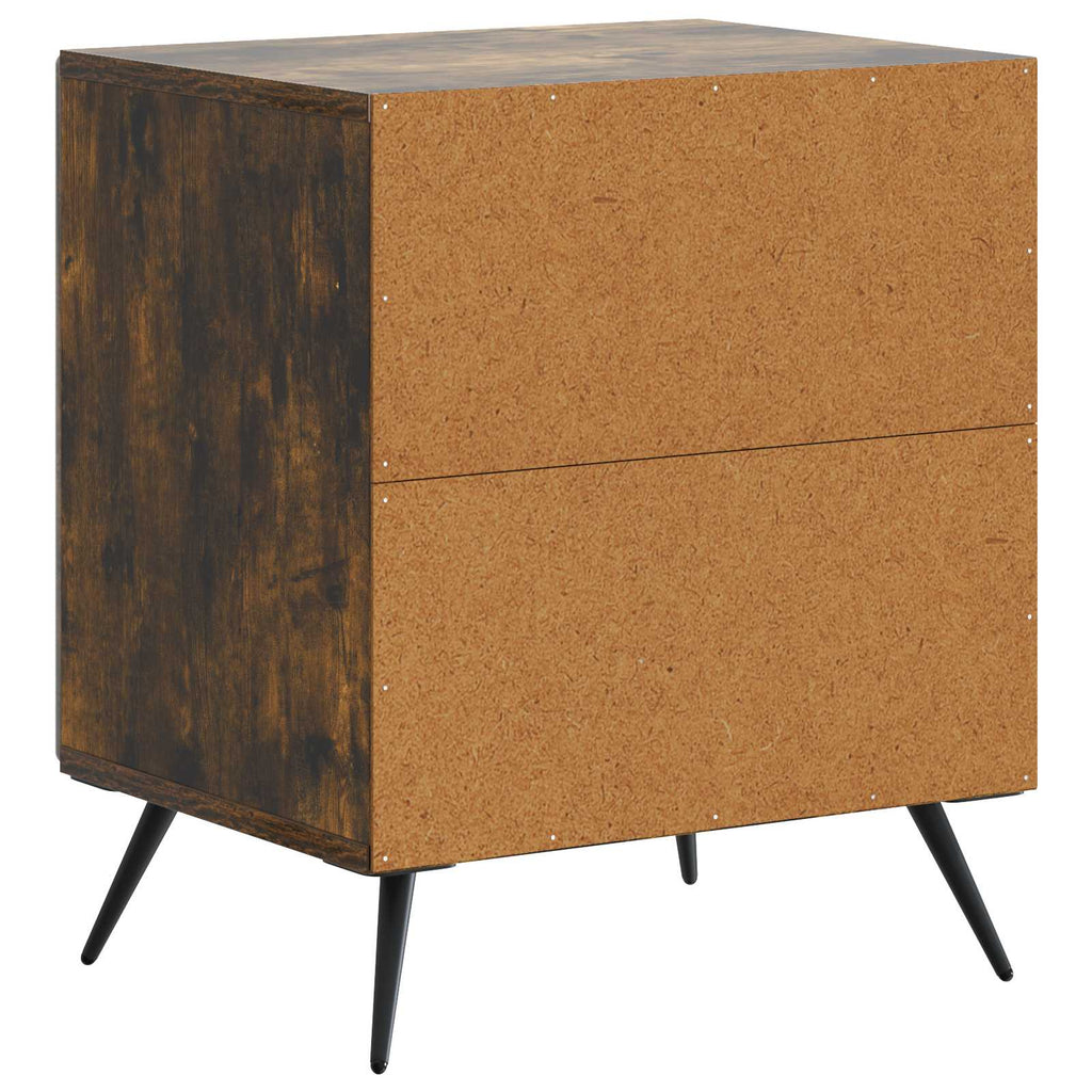 Armadio da Notte Rovere Fumo 43 x 34,5 x 50 cm
