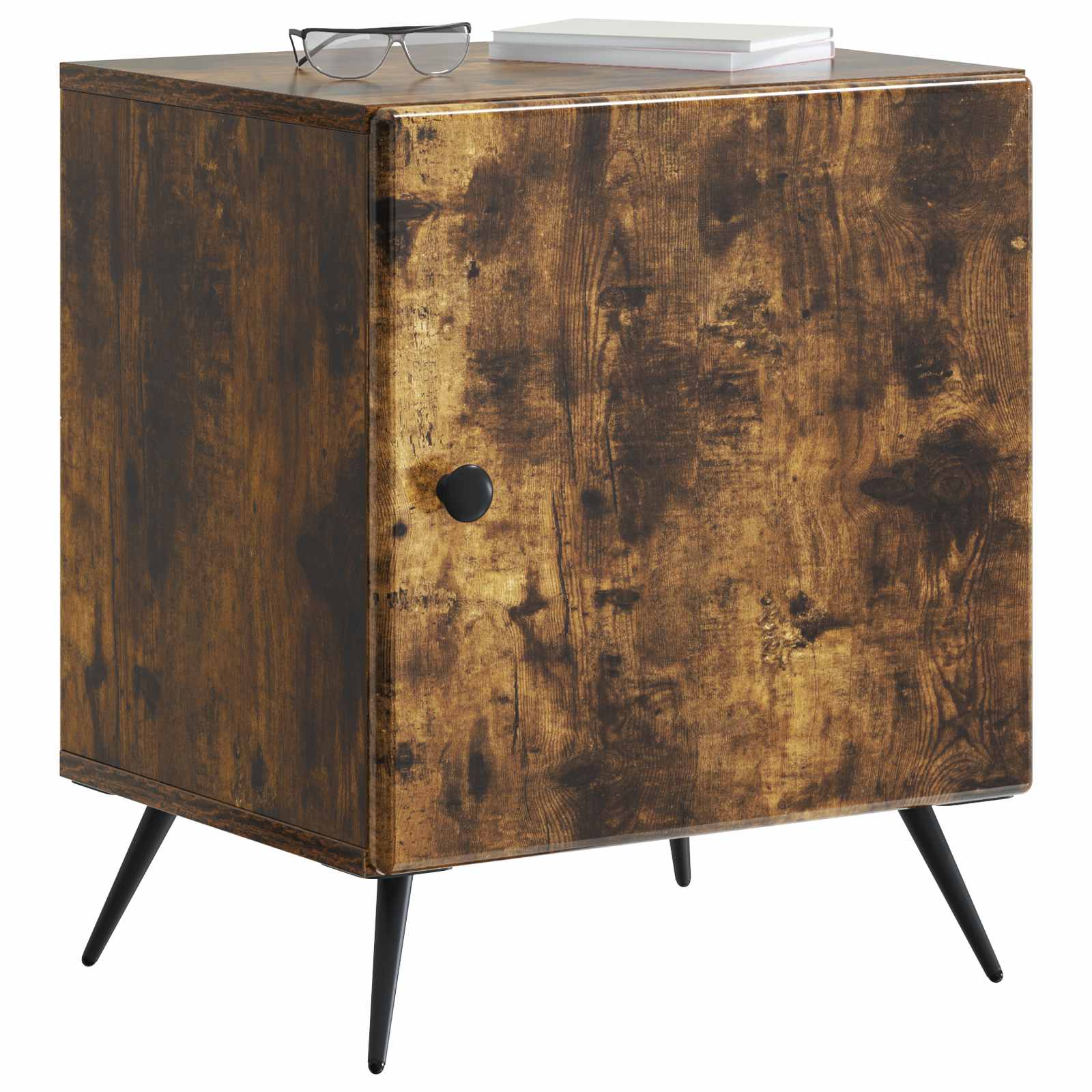 Armadio da Notte Rovere Fumo 43 x 34,5 x 50 cm