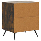 Armadio da Notte 2 pcs Rovere Fumo 43 x 34,5 x 50 cm