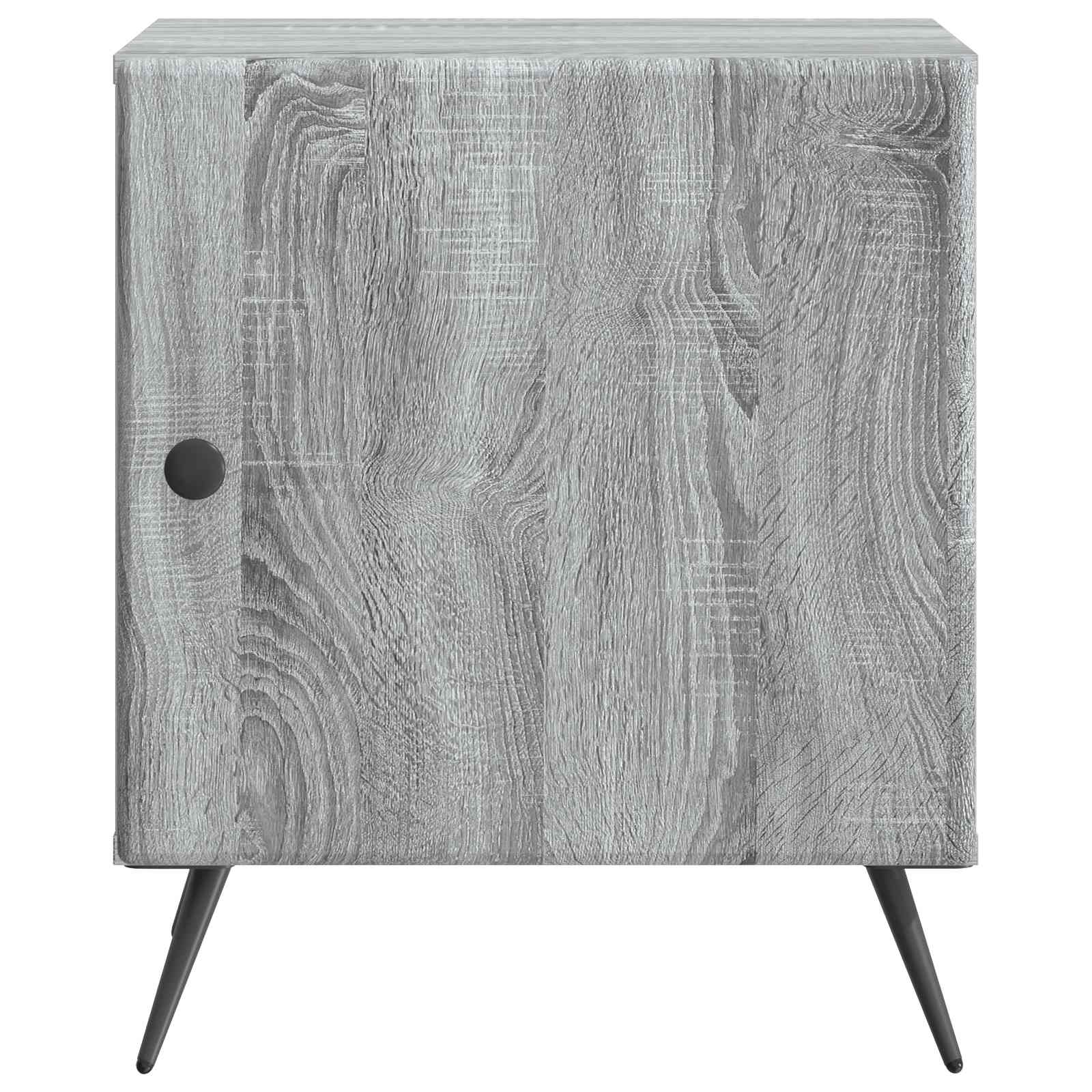 Armadio da Notte Grigio Sonoma 43 x 34,5 x 50 cm