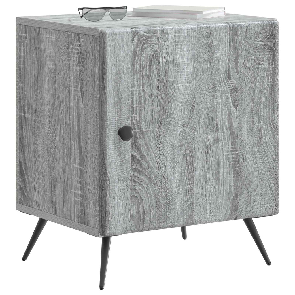 Armadio da Notte Grigio Sonoma 43 x 34,5 x 50 cm