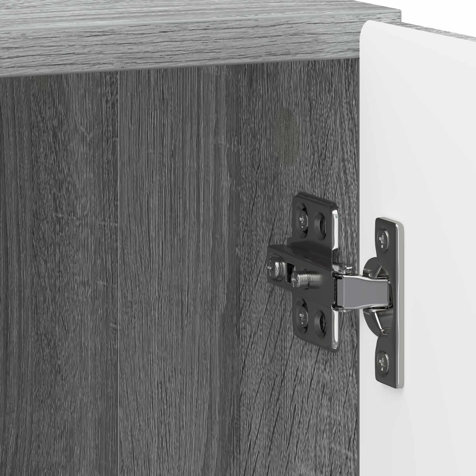 Armadio da Notte 2 pcs Grigio Sonoma 43 x 34,5 x 50 cm