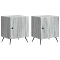 Armadio da Notte 2 pcs Grigio Sonoma 43 x 34,5 x 50 cm