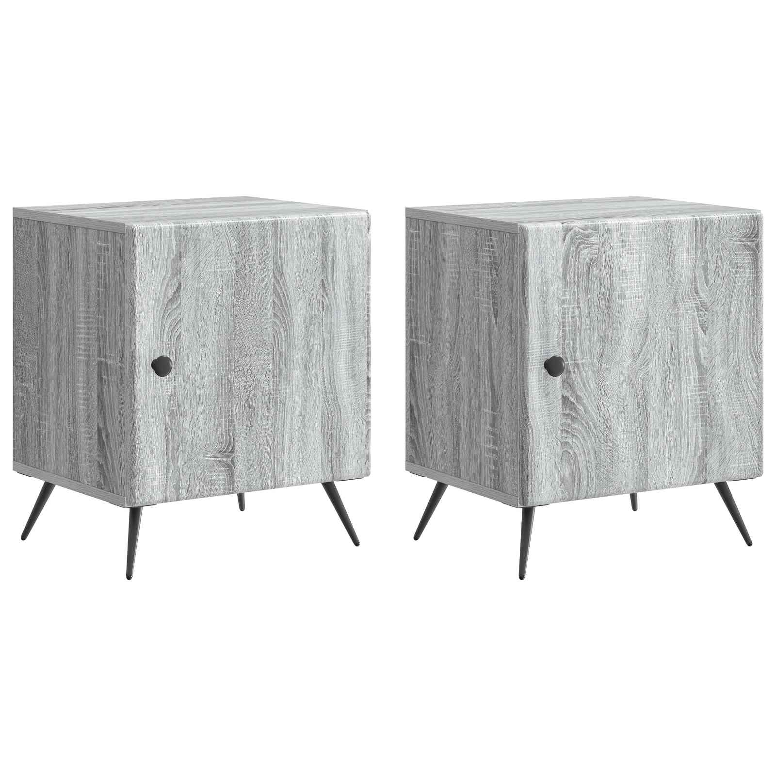 Armadio da Notte 2 pcs Grigio Sonoma 43 x 34,5 x 50 cm