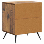 Armadio da Notte 2 pcs Legno antico 43 x 34,5 x 50 cm