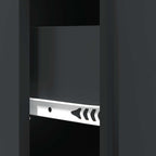 Mobile con Cassetti Nero 66 x 34,5 x 90 cm Legno ingegnerizzato