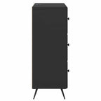 Mobile con Cassetti Nero 66 x 34,5 x 90 cm Legno ingegnerizzato