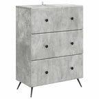 Mobile con Cassetti Grigio Cemento 66 x 34,5 x 90 cm