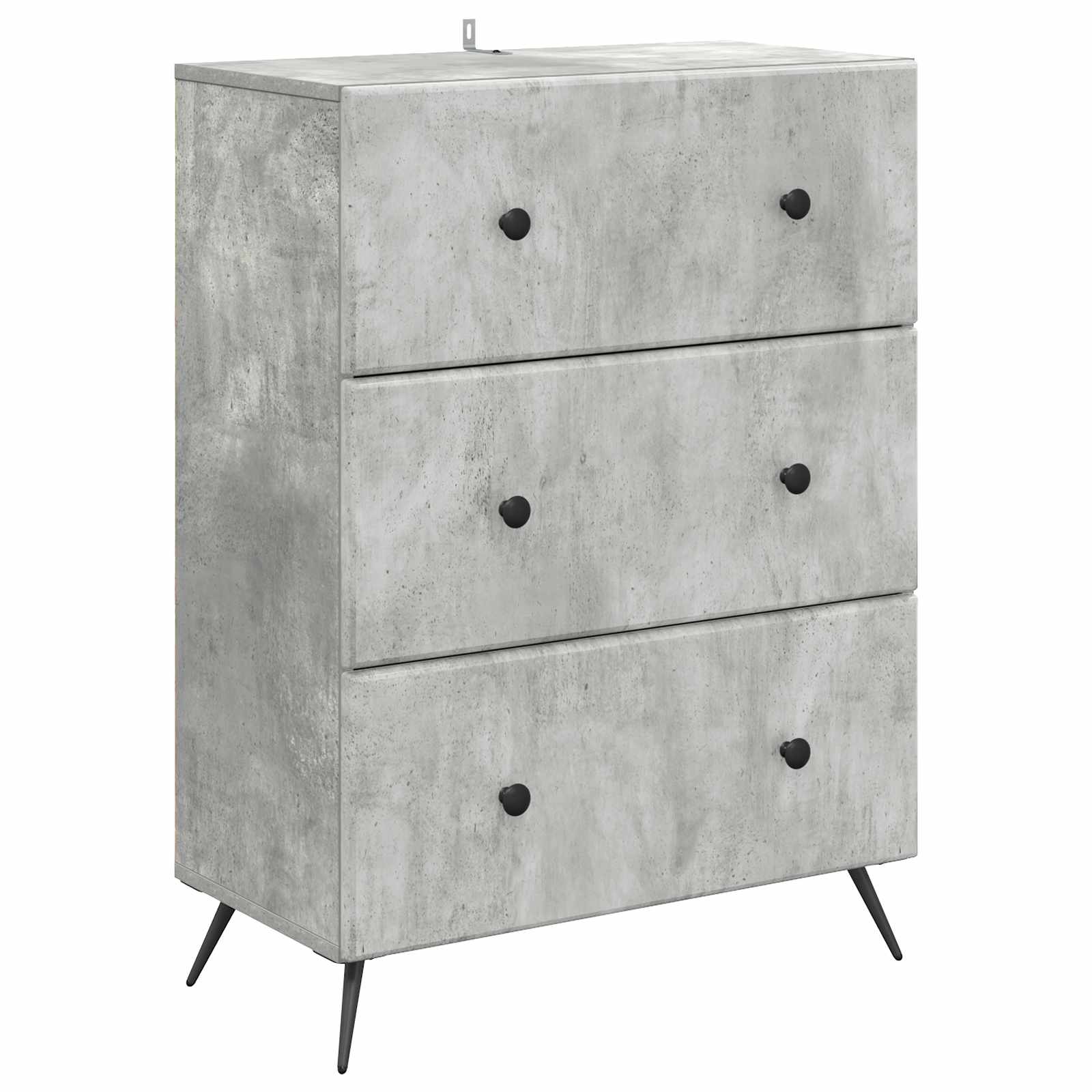 Mobile con Cassetti Grigio Cemento 66 x 34,5 x 90 cm