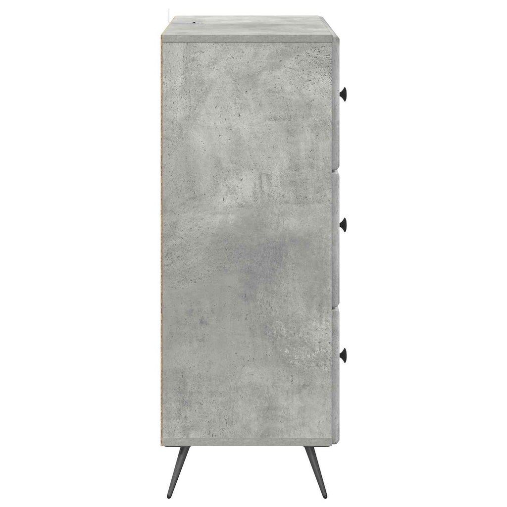 Mobile con Cassetti Grigio Cemento 66 x 34,5 x 90 cm