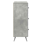 Mobile con Cassetti Grigio Cemento 66 x 34,5 x 90 cm