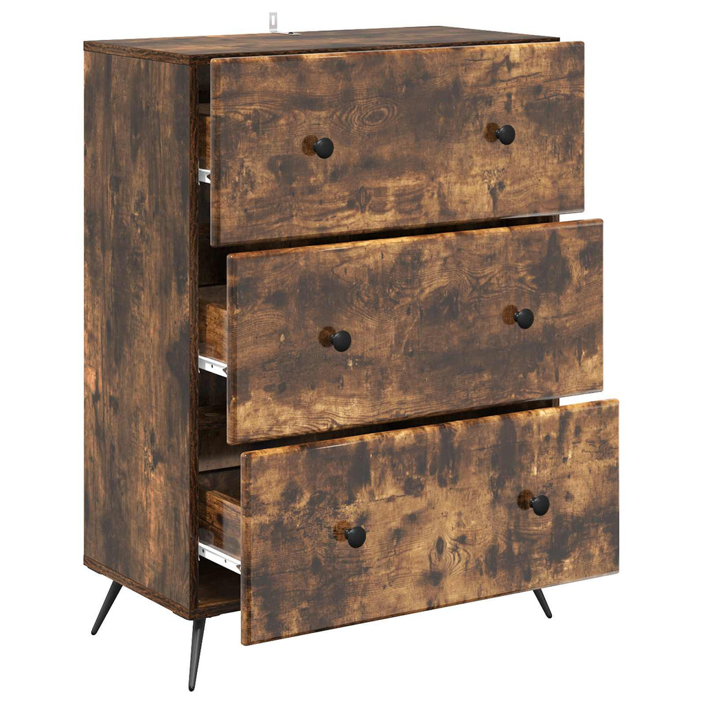 Mobile con Cassetti Rovere Fumo 66 x 34,5 x 90 cm