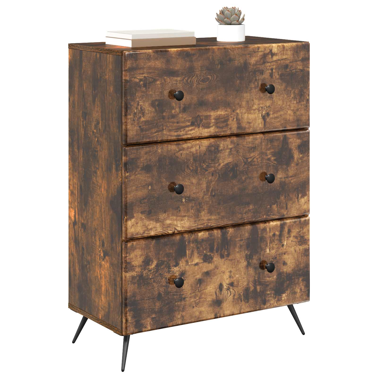Mobile con Cassetti Rovere Fumo 66 x 34,5 x 90 cm