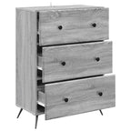 Mobile con Cassetti Grigio Sonoma 66 x 34,5 x 90 cm