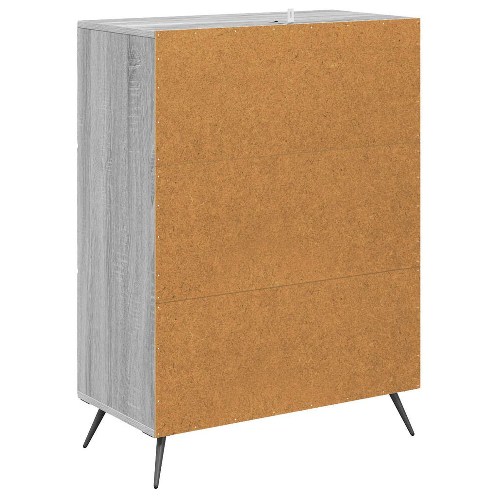 Mobile con Cassetti Grigio Sonoma 66 x 34,5 x 90 cm