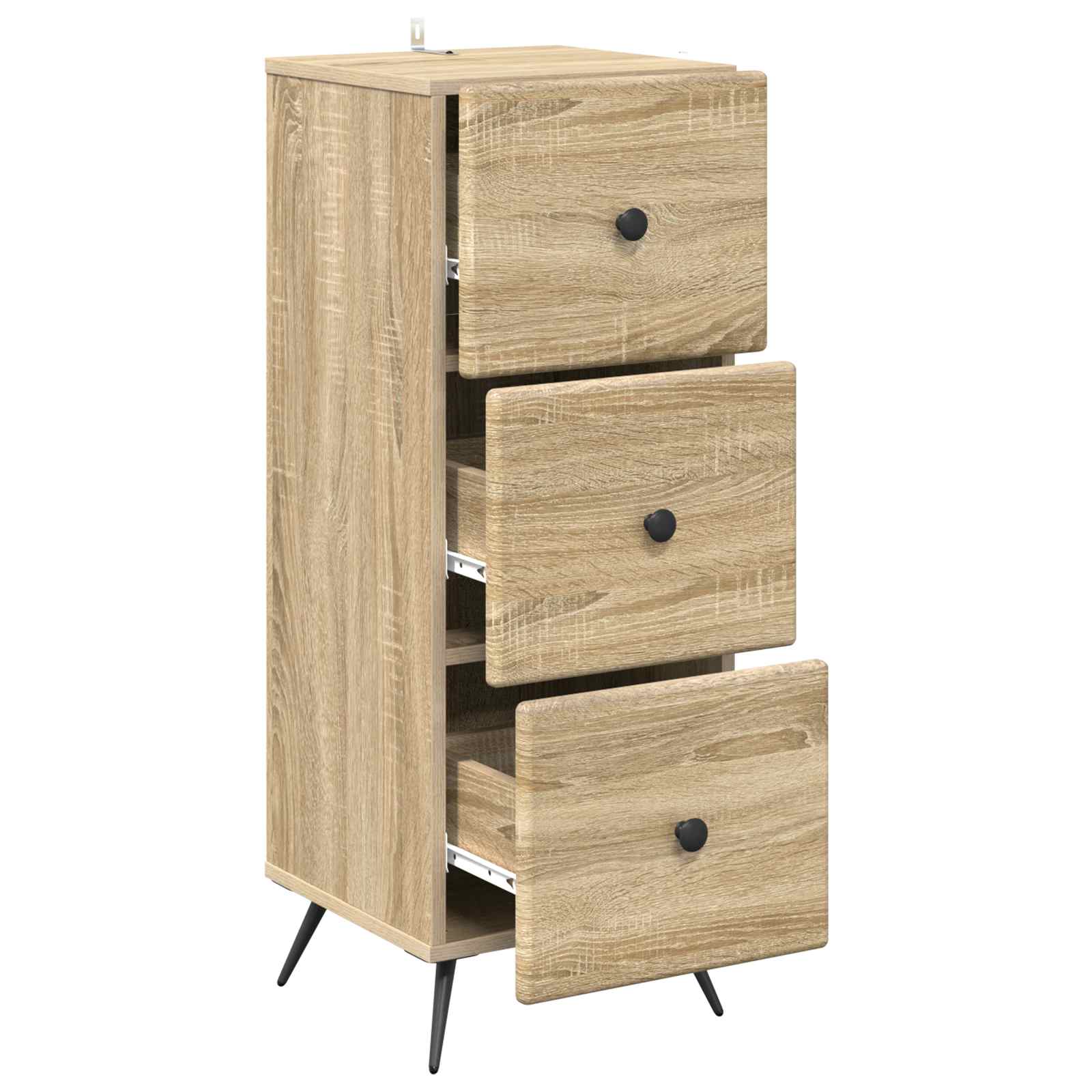 Mobile con Cassetti Rovere Sonoma 33 x 34,5 x 90 cm