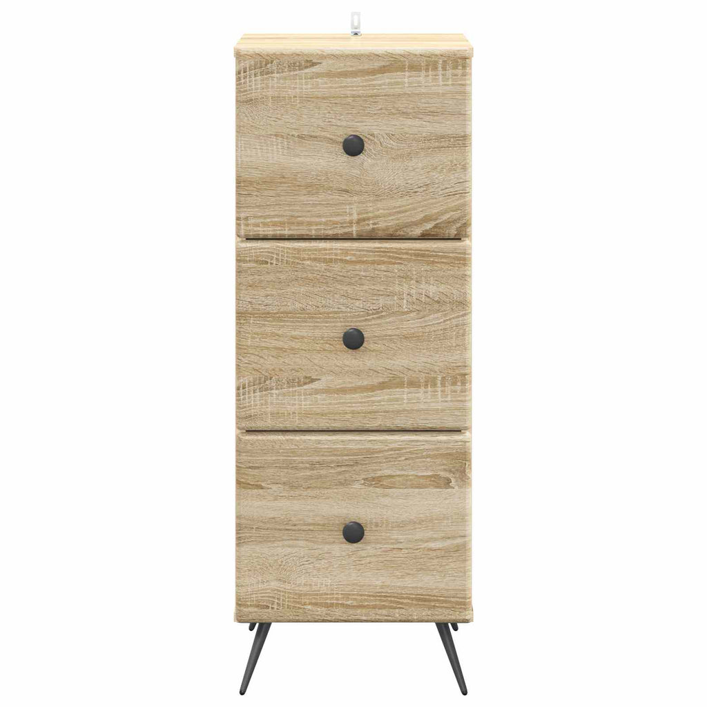 Mobile con Cassetti Rovere Sonoma 33 x 34,5 x 90 cm