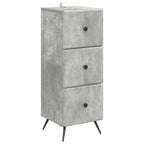 Mobile con Cassetti Grigio Cemento 33 x 34,5 x 90 cm