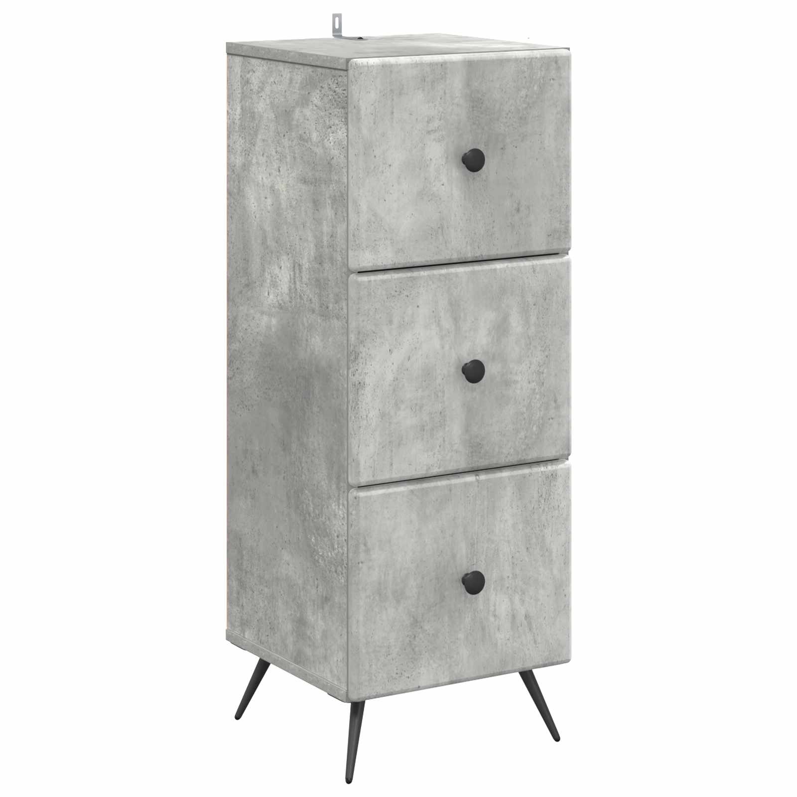 Mobile con Cassetti Grigio Cemento 33 x 34,5 x 90 cm