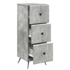 Mobile con Cassetti Grigio Cemento 33 x 34,5 x 90 cm
