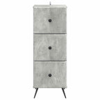 Mobile con Cassetti Grigio Cemento 33 x 34,5 x 90 cm