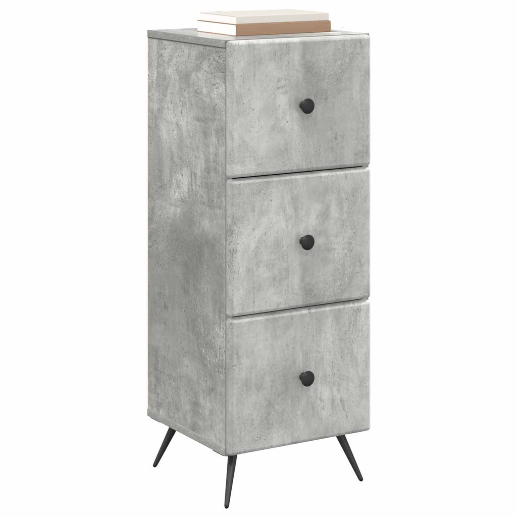 Mobile con Cassetti Grigio Cemento 33 x 34,5 x 90 cm