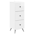 Mobile con Cassetti Bianco Lucido 33 x 34,5 x 90 cm