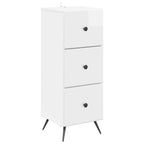 Mobile con Cassetti Bianco Lucido 33 x 34,5 x 90 cm